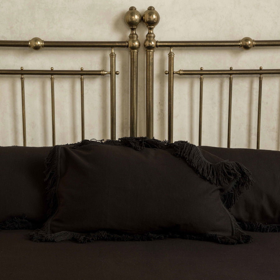 Housse de Coussin Noire