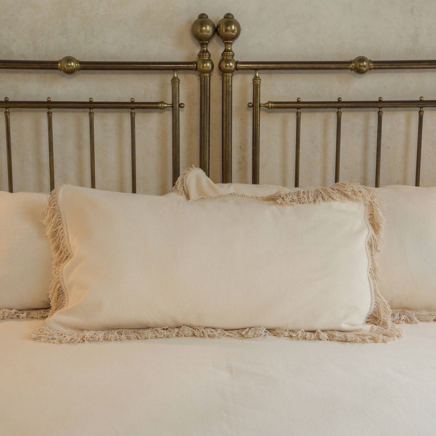 Housse de Coussin Blanc Cassé