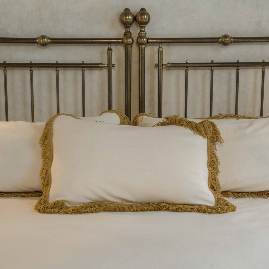 Housse de Coussin Blanc Cassé